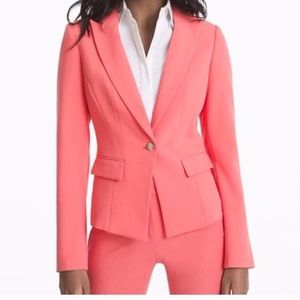 ‼️🆕NWOT WhiteHouseBlackMarket Coral Jacket💜